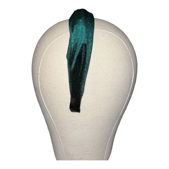 INC International Concepts Velvet Fabric Knotted Headband Green NWOT - Picture 4 of 6